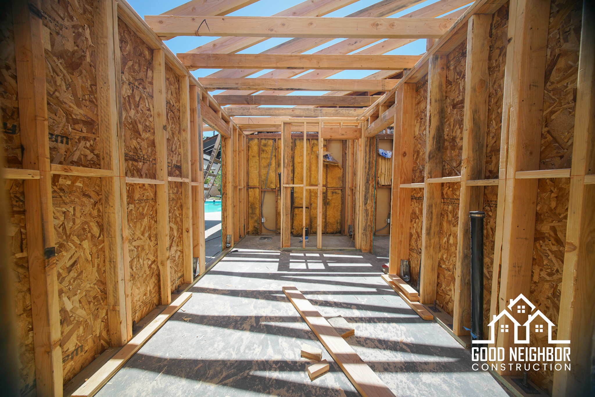 Precise custom carpentry repair and structural woodwork in a residential home