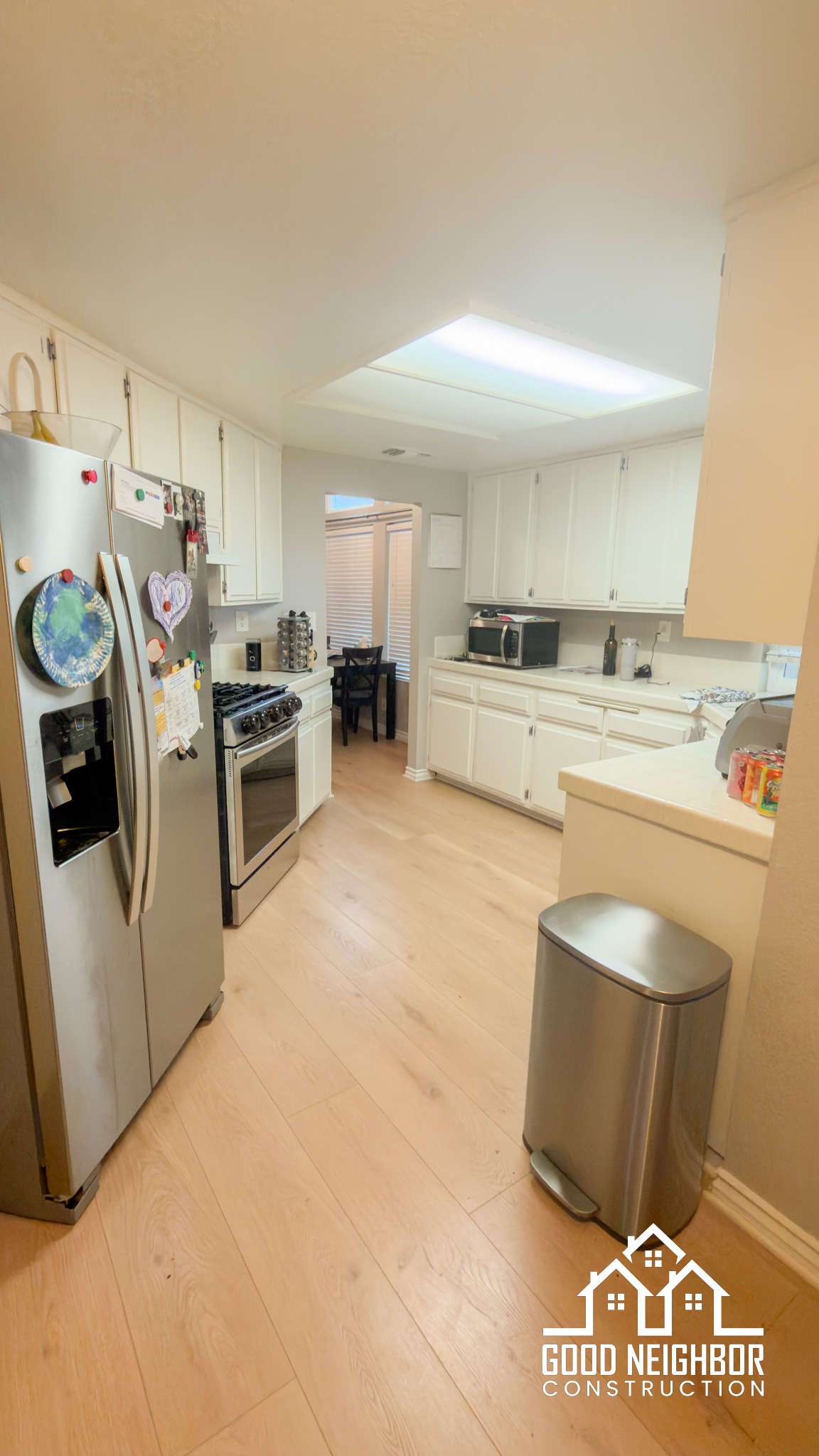 Dated enclosed 1980s kitchen before renovation