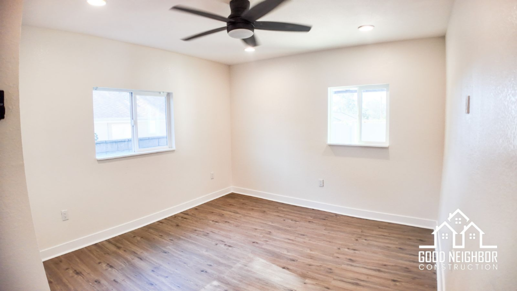 Finished ADU living area in Yucaipa